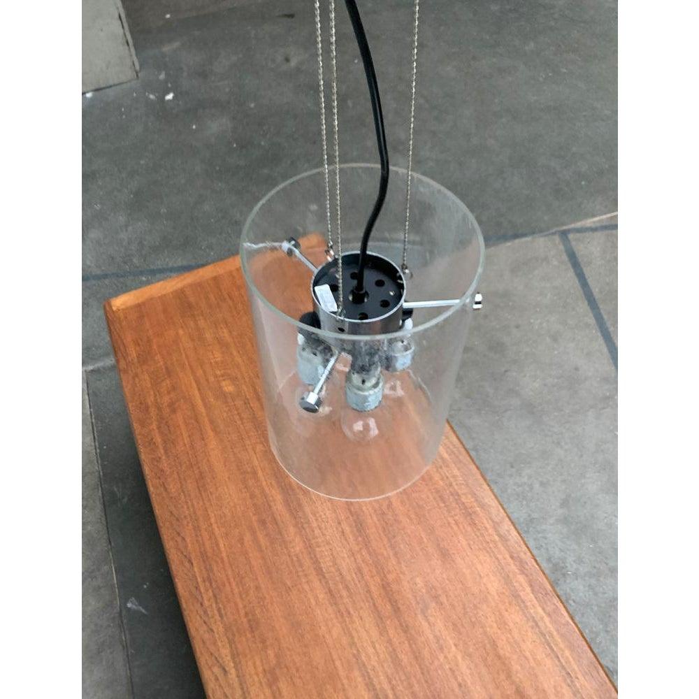 Lampada a sospensione in vetro e metallo A Space Age tedesca di metà secolo, anni '60 in vendita 3