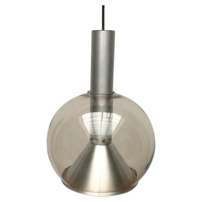 Mid-Century German Space Age Glass Globe Pendant Lamp from Erco, 1960s