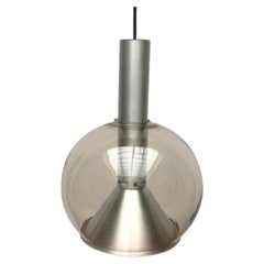 Mid-Century German Space Age Glass Globe Pendant Lamp from Erco, 1960s