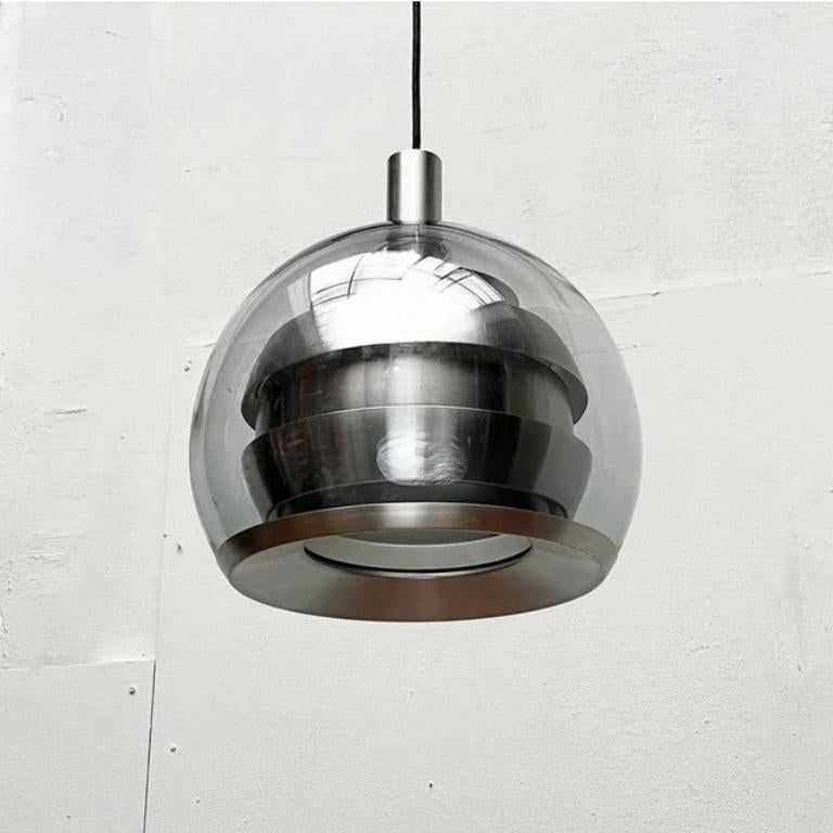 Mid-Century moderno Lampada a sospensione a globo di Doria, Germania, metà secolo, 1960 in vendita