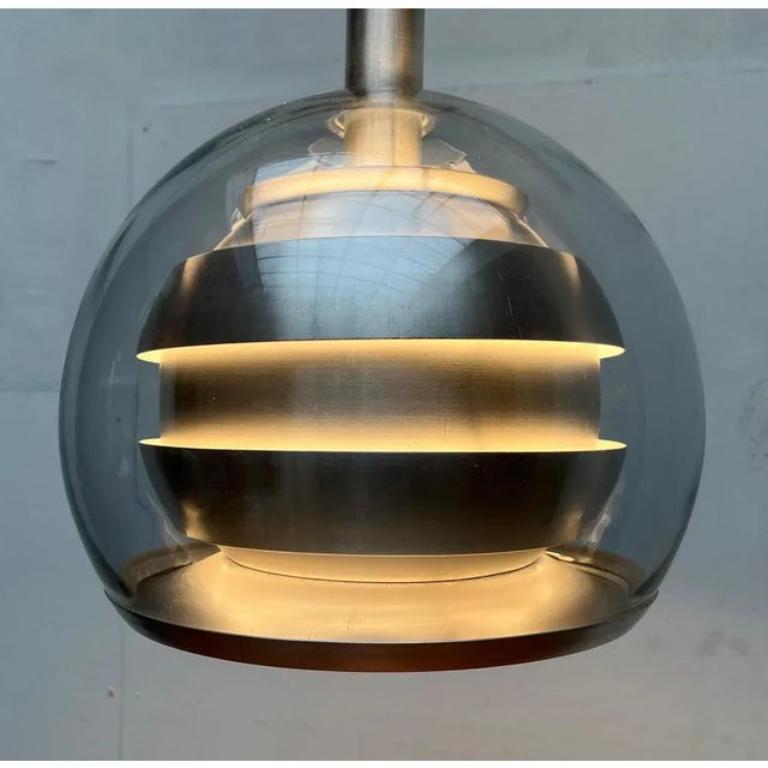 Lampada a sospensione a globo di Doria, Germania, metà secolo, 1960 in vendita 2