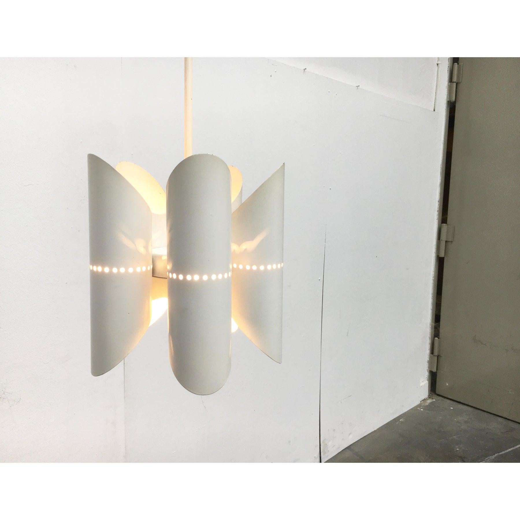 Metallo Lampada a sospensione minimalista tedesca di metà secolo, anni '60 in vendita