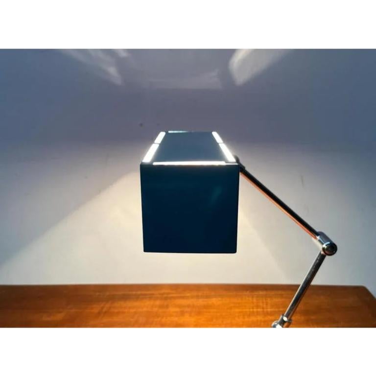 Minimalistische deutsche Mid-Century-Tischlampe aus Hoffmeister, Space Age, 1960er Jahre (Metall) im Angebot