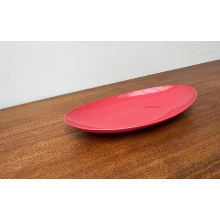 Mid-Century German Space Age Pink Plastic Bowl Plate from Revolit, 1960s For Sale 6