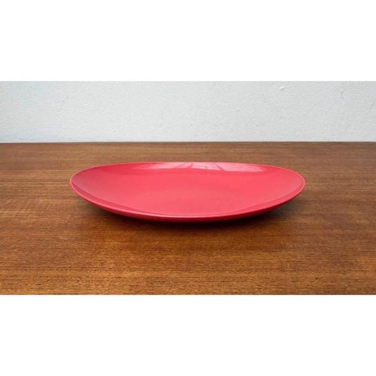 20th Century Mid-Century German Space Age Pink Plastic Bowl Plate from Revolit, 1960s For Sale
