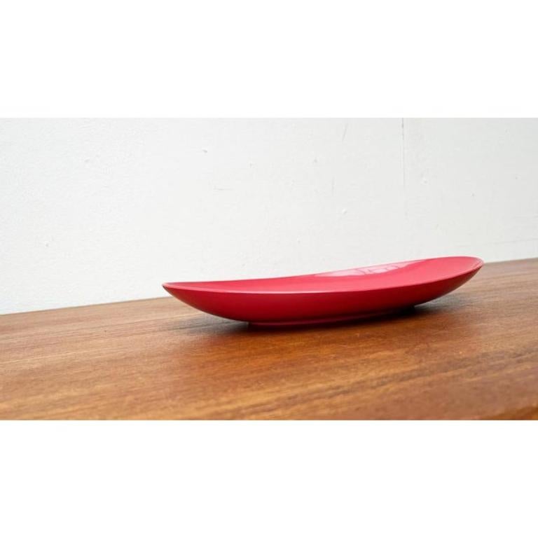 Mid-Century German Space Age Pink Plastic Bowl Plate from Revolit, 1960s For Sale 2