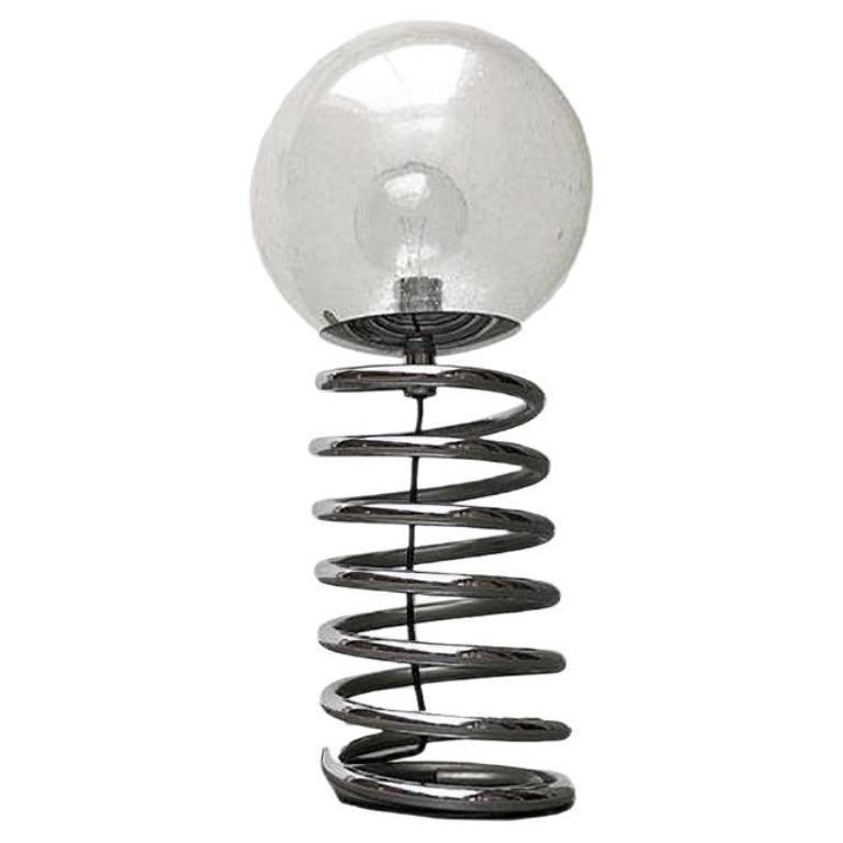 Lampada da terra a spirale A Space Age di Ingo Maurer, 1960