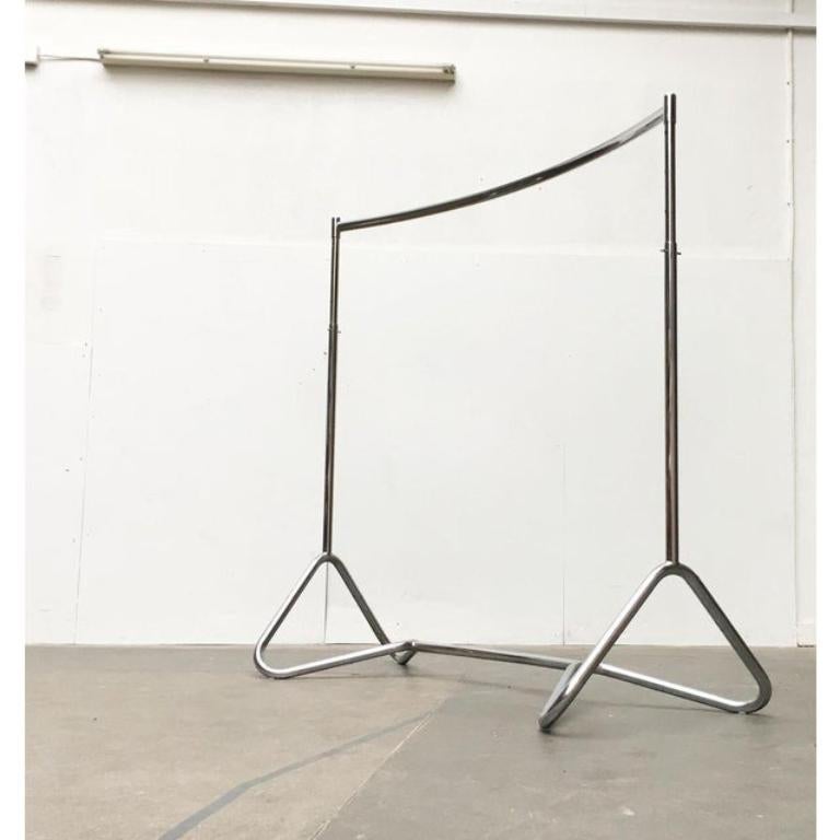 Mid-Century Modern Porte-manteau en métal tubulaire de l'ère Space, Allemagne du milieu du siècle, années 1960 en vente