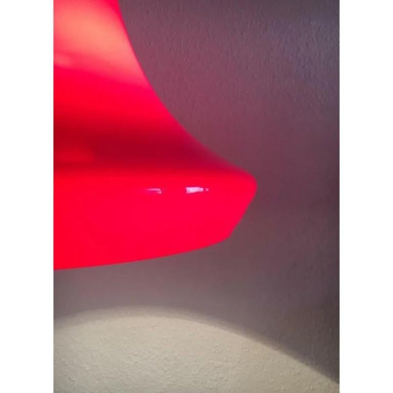Lampe à pied tulipe en verre de l'ère Space, Allemagne du milieu du siècle, années 1960 en vente 5
