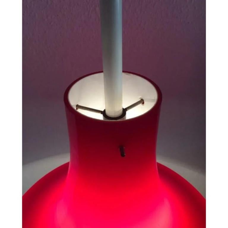 Allemand Lampe à pied tulipe en verre de l'ère Space, Allemagne du milieu du siècle, années 1960 en vente