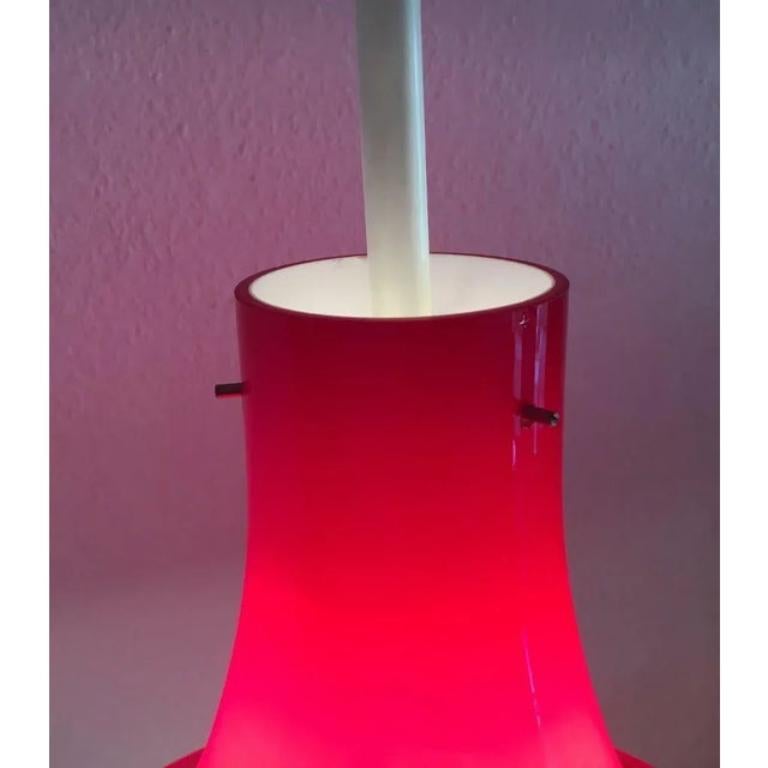 20ième siècle Lampe à pied tulipe en verre de l'ère Space, Allemagne du milieu du siècle, années 1960 en vente