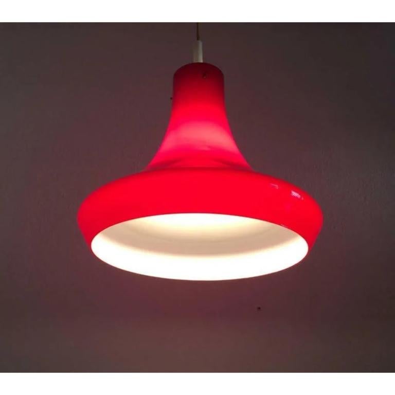 Métal Lampe à pied tulipe en verre de l'ère Space, Allemagne du milieu du siècle, années 1960 en vente