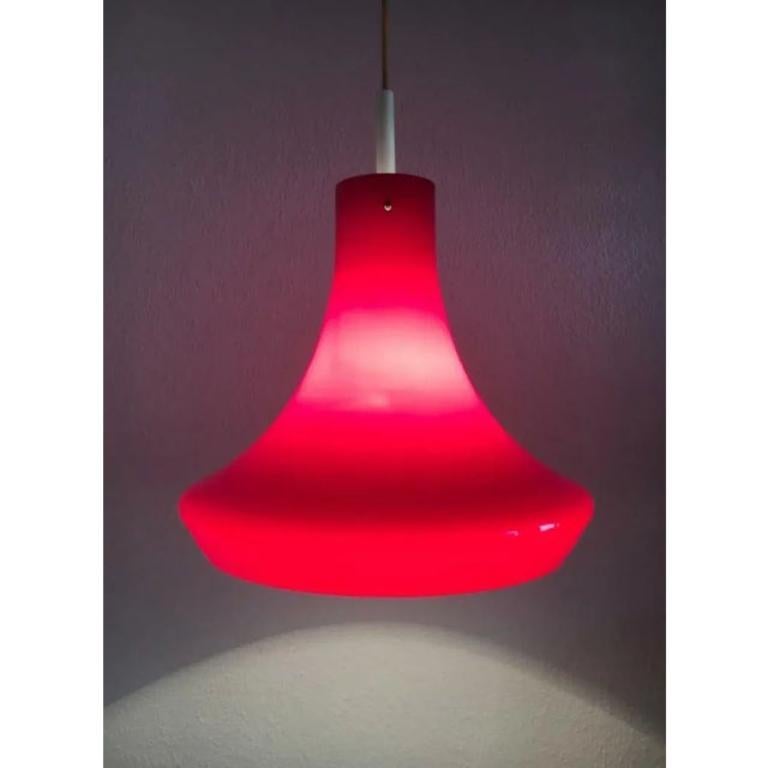 Lampe à pied tulipe en verre de l'ère Space, Allemagne du milieu du siècle, années 1960 en vente 1