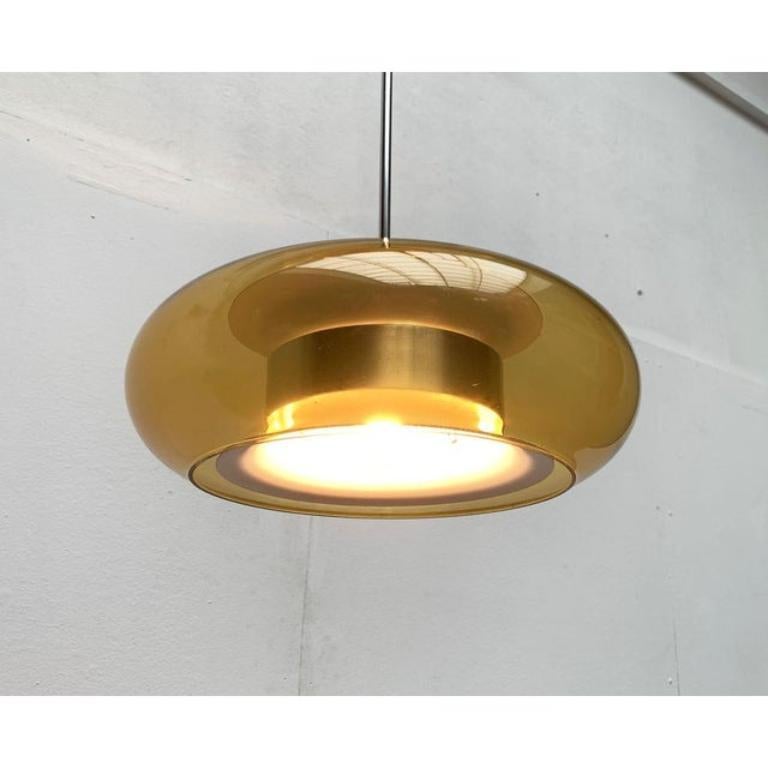 Mid-Century moderno Lampada a sospensione a forma di Ufo della Germania di metà secolo di Doria, anni '60 in vendita