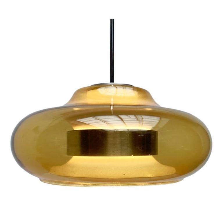 Lampe pendante Ufo de l'ère spatiale allemande du milieu du siècle, Doria, années 1960