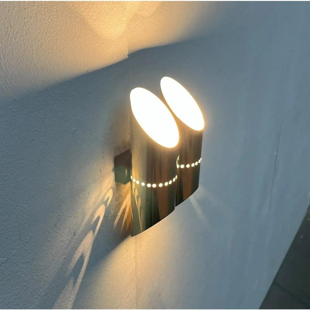 Mid-Century German Space Age Wall Lamp in Brass, 1960s For Sale 2