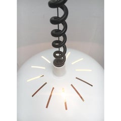 Mid-Century German Space Age White Pendant Lamp from Staff Leuchten