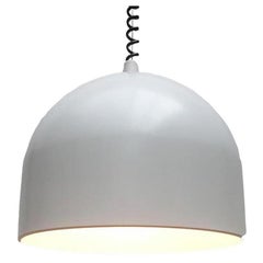 Mid-Century German Space Age White Pendant Lamp from Staff Leuchten