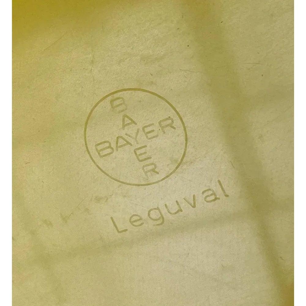 Gelbes Leguval- Kunststofftablett aus Bayer aus der Mitte des Jahrhunderts, Deutsches Space Age, 1960er Jahre im Angebot 7
