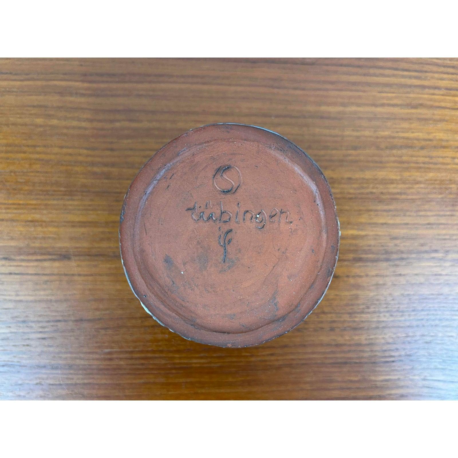 Jarrón artístico de Studio Pottery alemán de mediados de siglo, por Ingrid Fechner-Ahlers, años 60 en venta 5