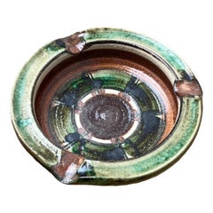 Mid-Century German Studio Pottery Ashtray, 1960s