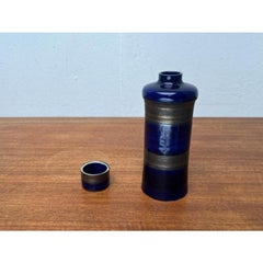 Mid-Century German Studio Pottery Bottle Vase with Lid, 1960s