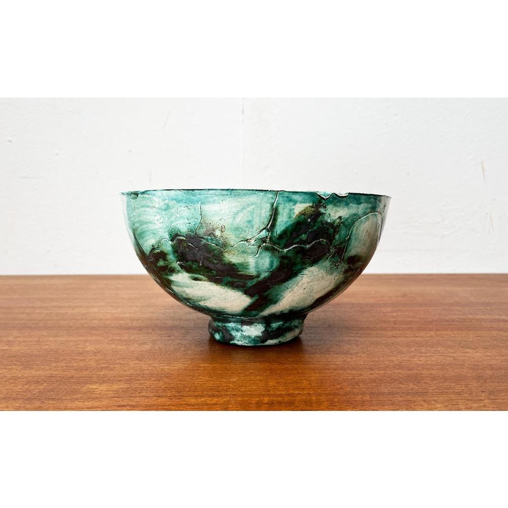 Mid-Century Modern Mid-Century German Studio Pottery Bowl, 1960s For Sale