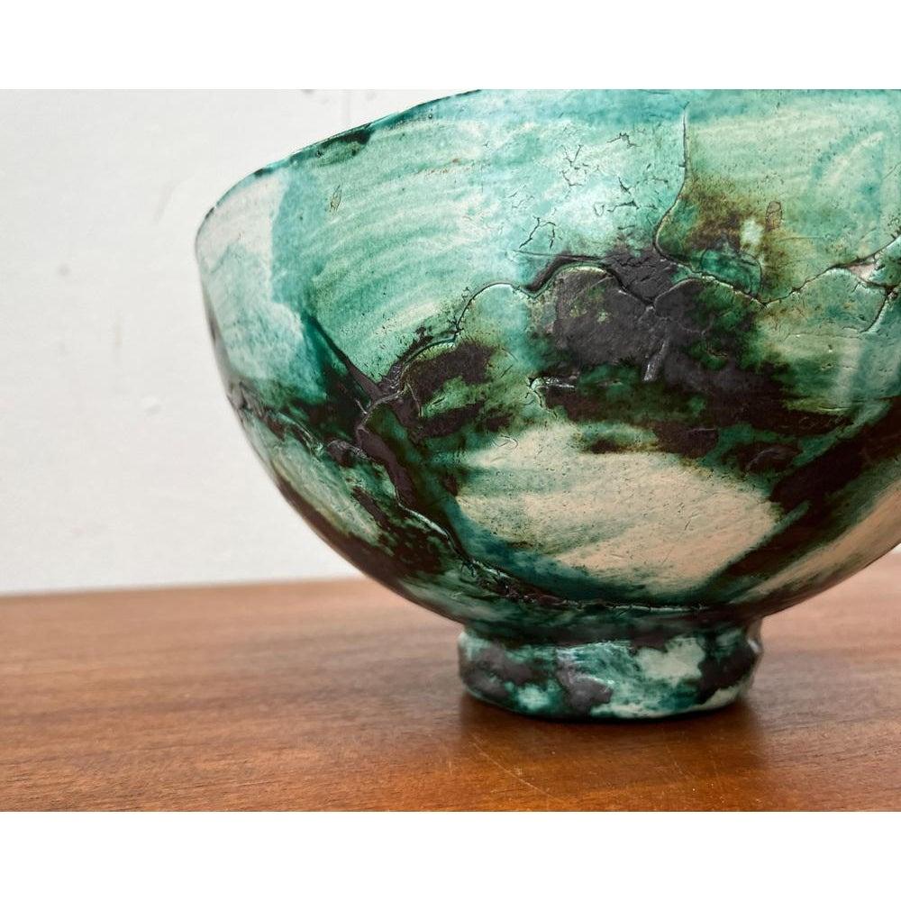 Ceramic Mid-Century German Studio Pottery Bowl, 1960s For Sale