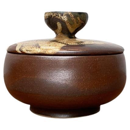 Mid-Century German Studio Pottery Bowl and Cover from Till Sudeck, 1960s