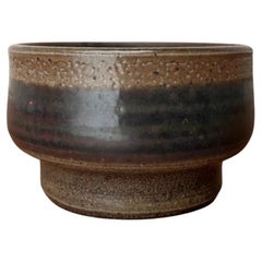 Bol en poterie Studio allemand du milieu du siècle par Jürgen Riecke, années 1960