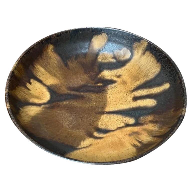 Mid-Century German Studio Pottery Bowl by Otto Wichmann 1960s