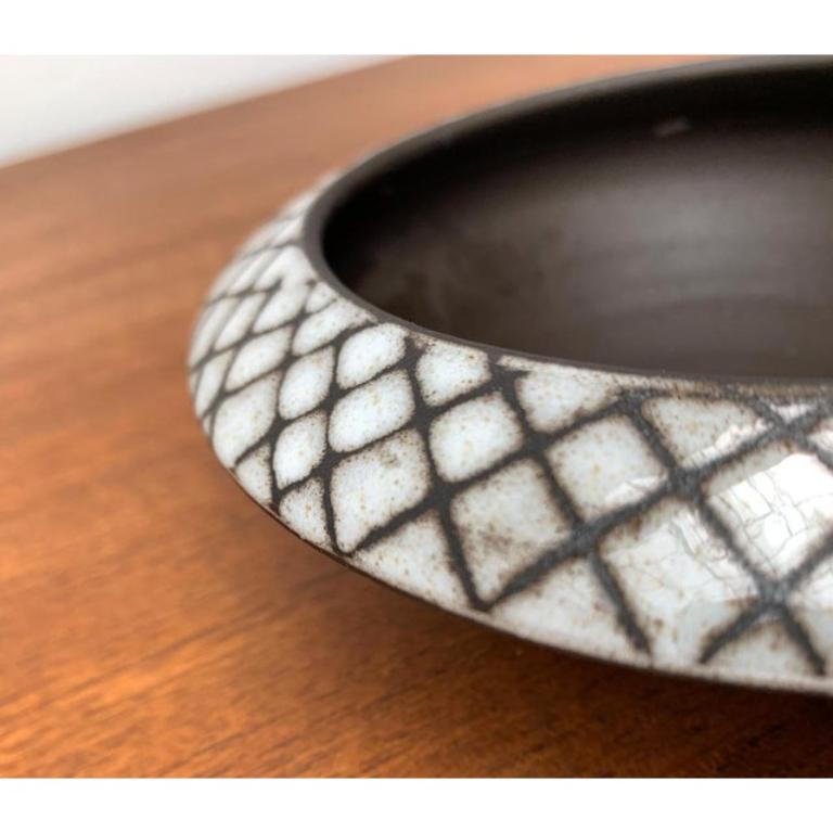 Ciotola o vaso Ikebana di Studio Pottery tedesco di metà secolo di BKW, anni '60 in vendita 3