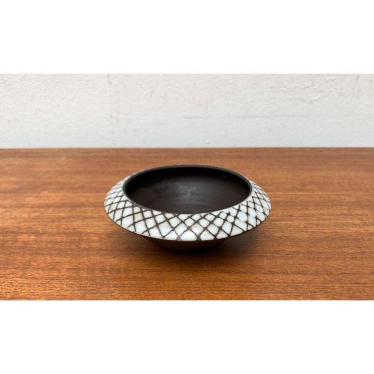 Ciotola o vaso Ikebana di Studio Pottery tedesco di metà secolo di BKW, anni '60 in vendita 2