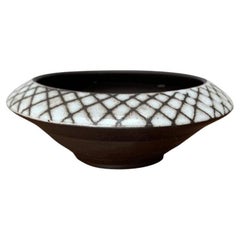 Ciotola o vaso Ikebana di Studio Pottery tedesco di metà secolo di BKW, anni '60