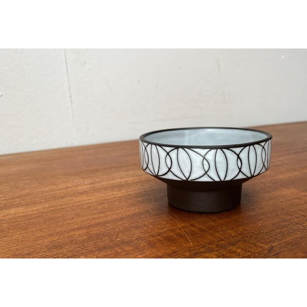 Ceramica Ciotola o vaso Ikebana di Studio Pottery tedesco di metà secolo, Amburgo, anni '60 in vendita