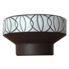 Mid-Century German Studio Pottery Bowl or Ikebana Vase, Hamburg, 1960s