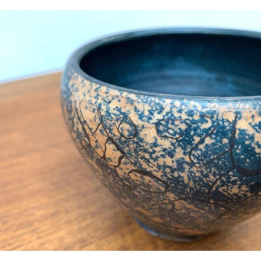Ceramica Vaso a ciotola in Studio Pottery tedesco di metà secolo di Gerhard Liebenthron, anni '60 in vendita