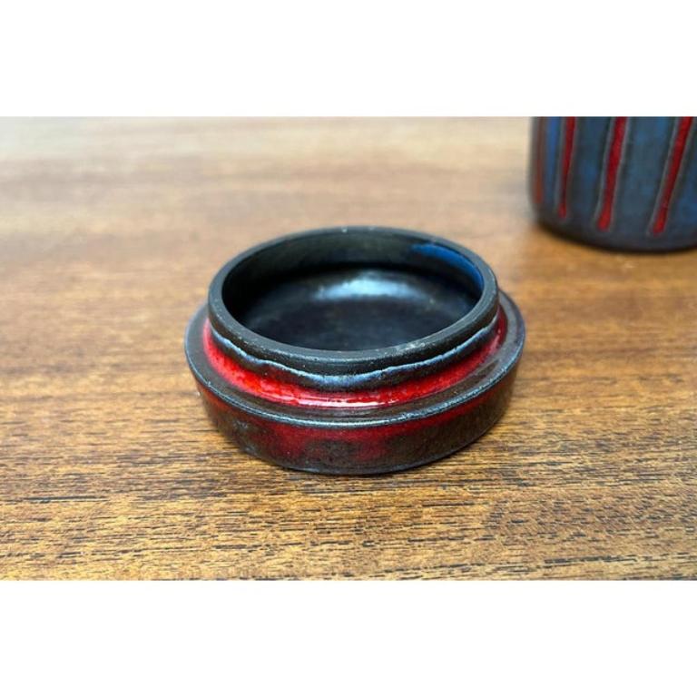 Mid-Century German Studio Pottery Box with Lid from Töpferei Bücking, 1960s For Sale 4