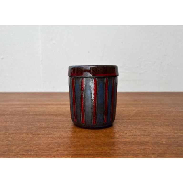 Mid-Century German Studio Pottery Box with Lid from Töpferei Bücking, 1960s For Sale 6