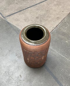 Mid-Century Modern German Studio Pottery Brutalist Floor Vase Elly Wilhelm Kuch