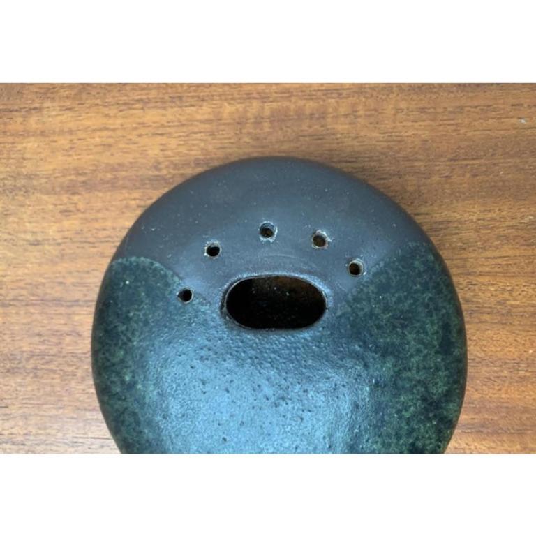 20th Century Mid-Century German Studio Pottery Brutalist Ikebana Vase, 1960s For Sale