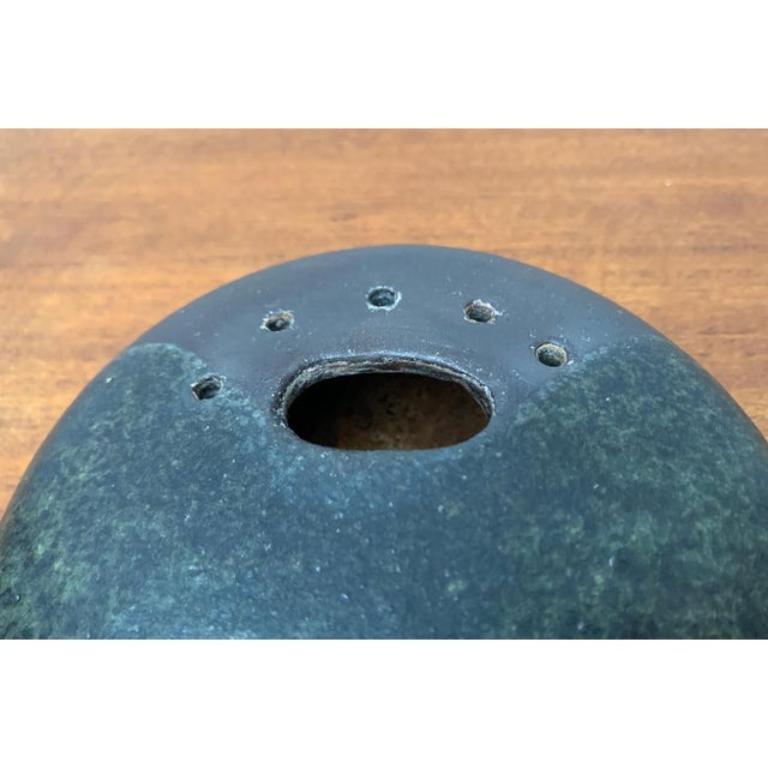 Mid-Century German Studio Pottery Brutalist Ikebana Vase, 1960s For Sale 1
