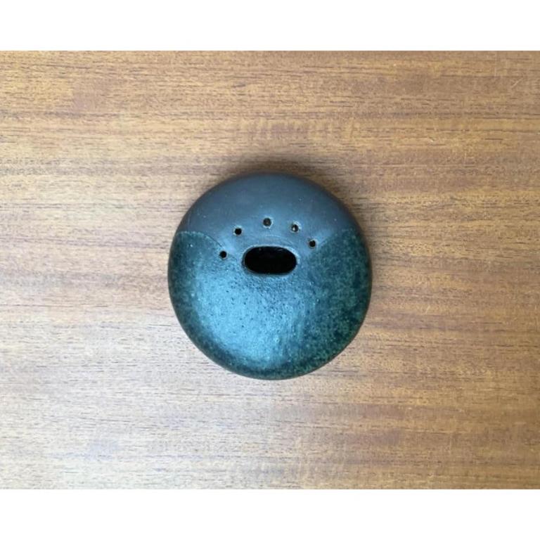 Mid-Century German Studio Pottery Brutalist Ikebana Vase, 1960s For Sale 2
