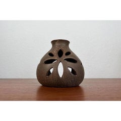 Portavelas de cerámica Studio Pottery alemana de mediados de siglo de Melitta Teubner, años 60