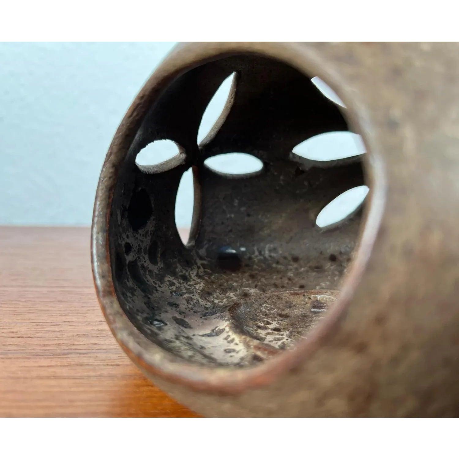 Mid-Century moderno Portacandele in Studio Pottery tedesco di Melitta Teubner, 1960 in vendita