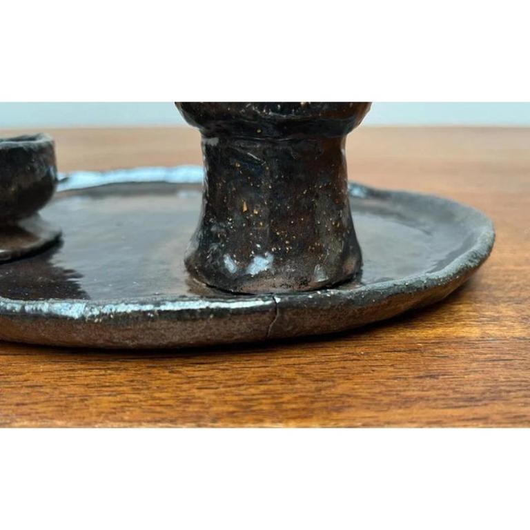XX secolo Portacandele in Studio Pottery di Ingeborg Busse Ceramics, Germania, metà secolo. in vendita