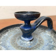 Mid-Century German Studio Pottery Candleholder by Meike Falck Nicolaisen