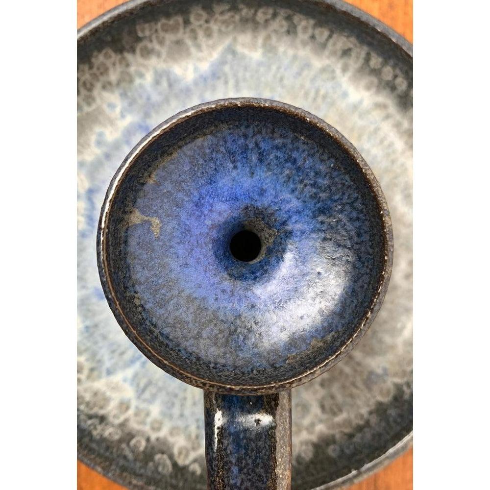 Mid-Century moderno Portacandele in Studio Pottery di Meike Falck Nicolaisen, Germania, metà secolo. in vendita