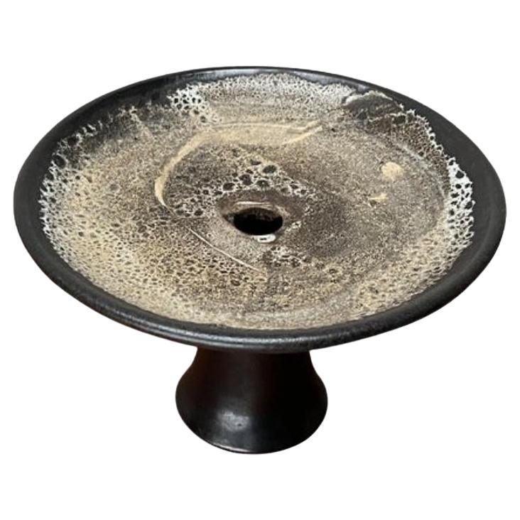 Vaso portacandele di Studio Pottery tedesco di metà secolo di Till Sudeck, anni '60