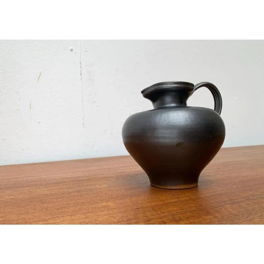 Jarrón jarra de cerámica alemana de mediados de siglo Studio Pottery de Josef Höhler, años 60 en venta 3